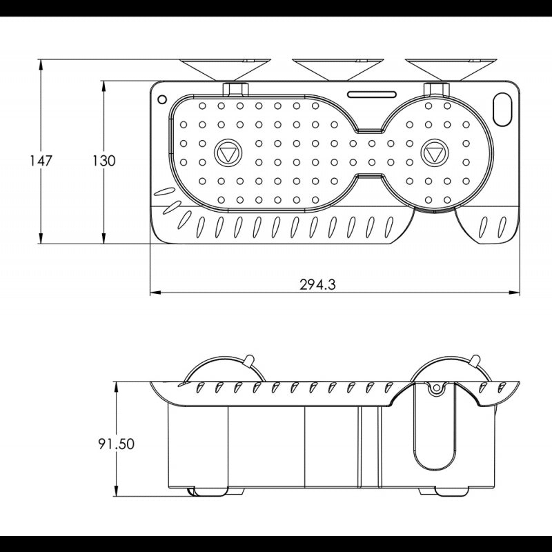 FNI Portabicchiere mm 294X91X147 C12240