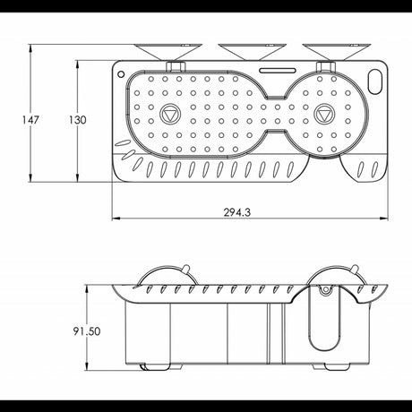 FNI Portabicchiere mm 294X91X147 C12240