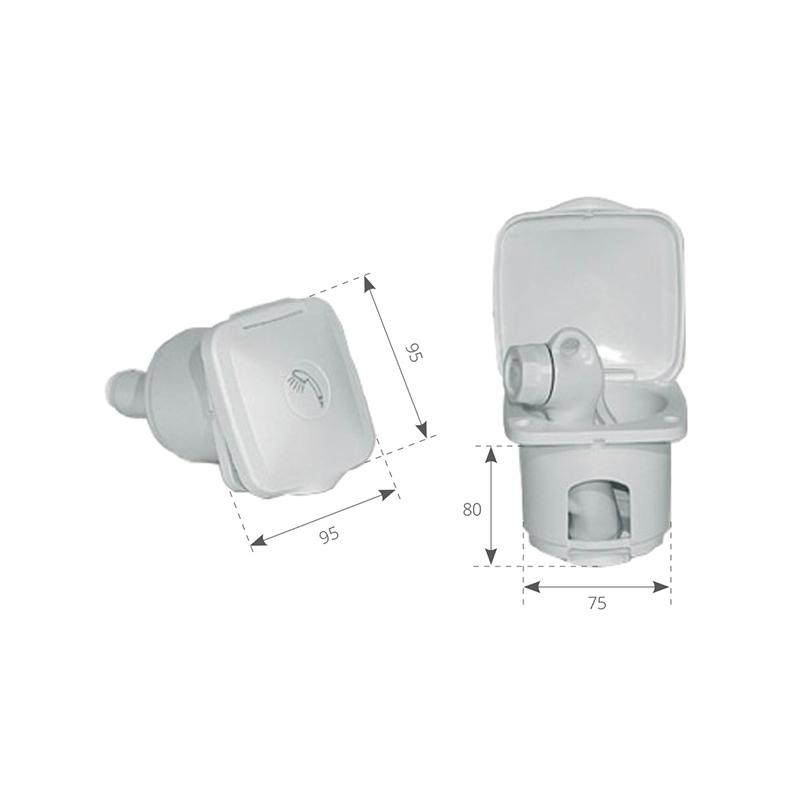 Ceredi Giovanni Duschcontainer 6822 WEISS