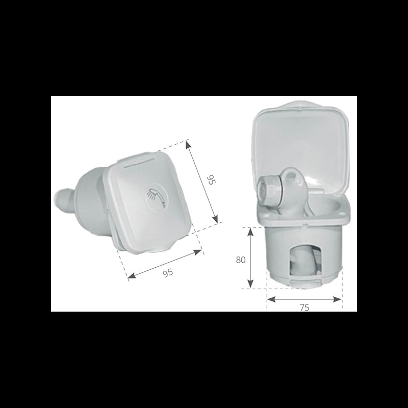 Ceredi Giovanni Shower Container 6822 WHITE