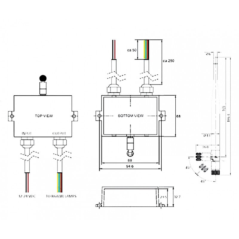 Hella Marine RGBW Bluetooth Light Controller HLRGBWC