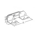 Marine Town Nautica Coppia Cerniere Aisi 316 Per Sedile 0714380