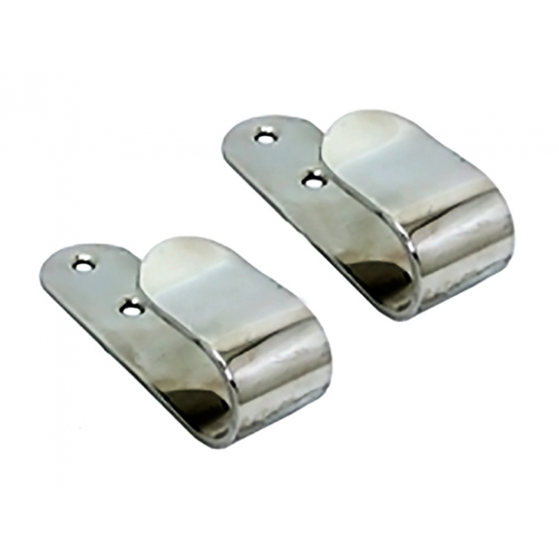 Par de ganchos de acero inoxidable Marine Town Nautica 8410004