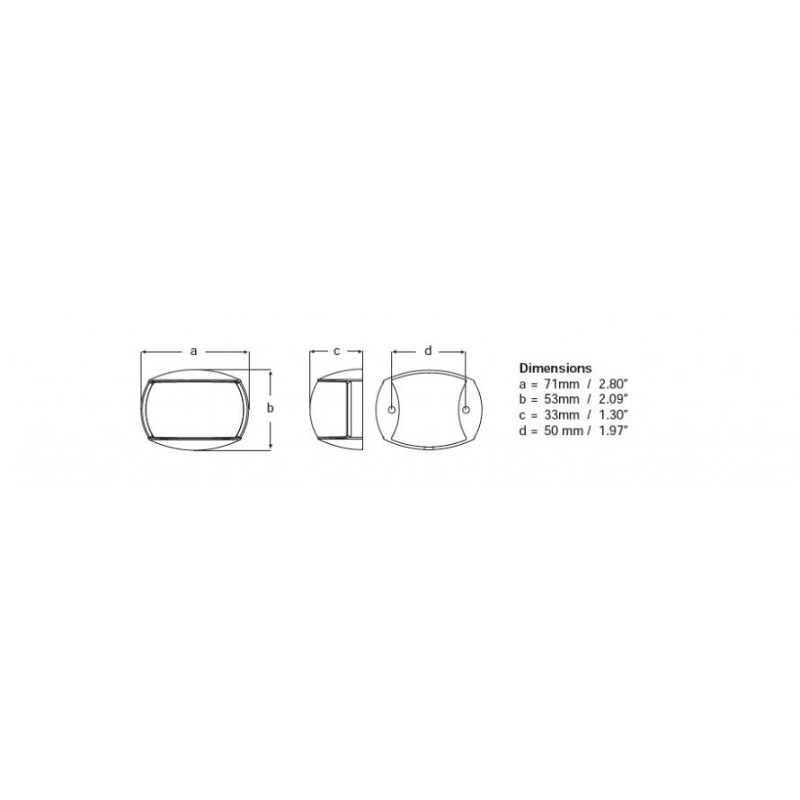 Hella Marine Fanali Bianchi Led Sinistra/Dritta nautica 2LT 980 520-871