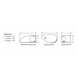 Hella Marine Fanali Neri Led Serratura Da Montaggio Ponte nautica 2LT 980 620-801