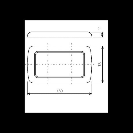 Cbe Two-Module Frame 139X78 mm 270862