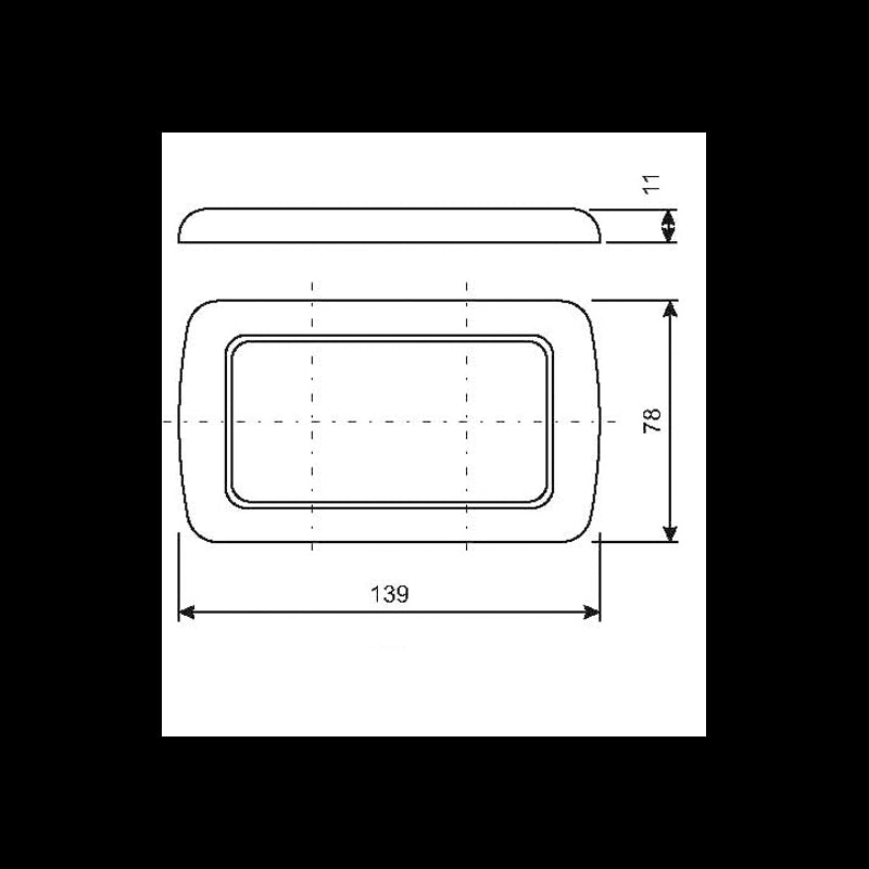 Cbe Cornice a Due Moduli mm 139X78 270862