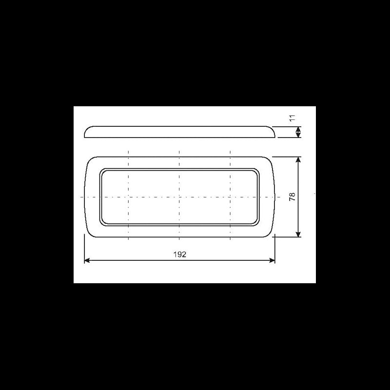 Cbe Cornice a Tre Moduli mm 198X78 270902