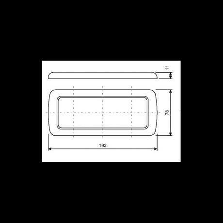 Cbe Cornice a Tre Moduli mm 198X78 270902