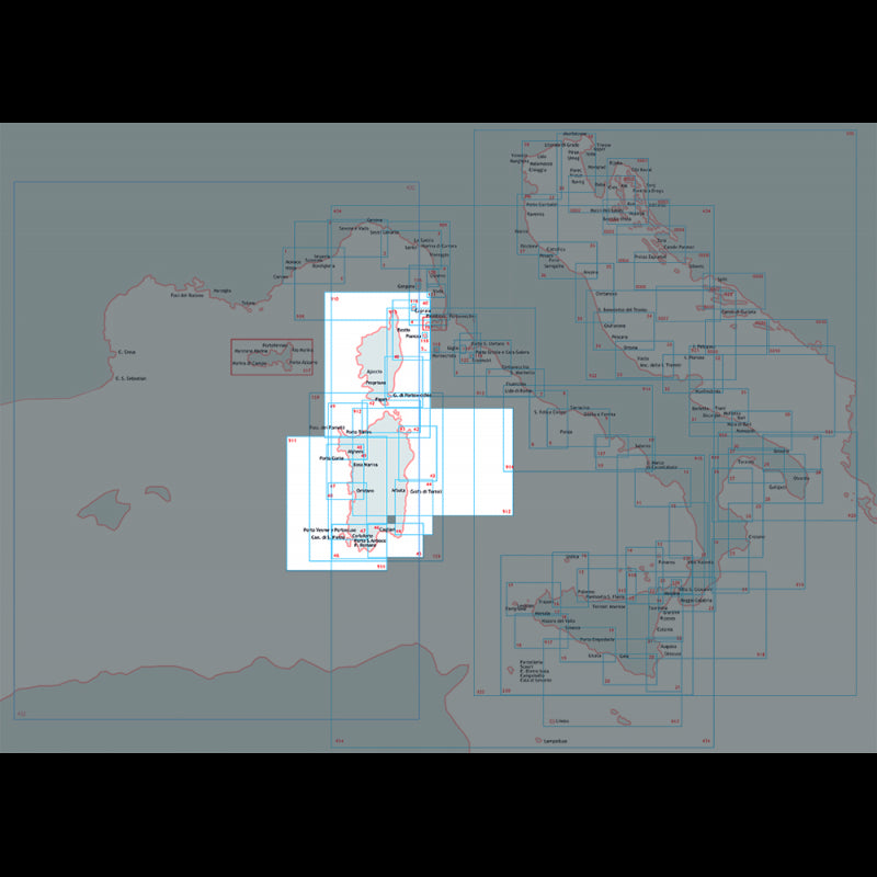 Hydrographic Institute From Capo Corse to Alistro and Elba 40 NAUTICAL CHART