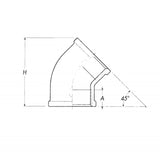 Guidi Curva a 45 Gradi F-F Da 1/2 0120B.1/2