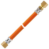 GOK Tubo gas alta pressione 10 bar Ø 8 mm 800 mm G 1/4" SX