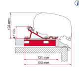 Fiamma Kit Fixing-Bar - 3 Staffe da 20 cm per Fixing-Bar Pro L