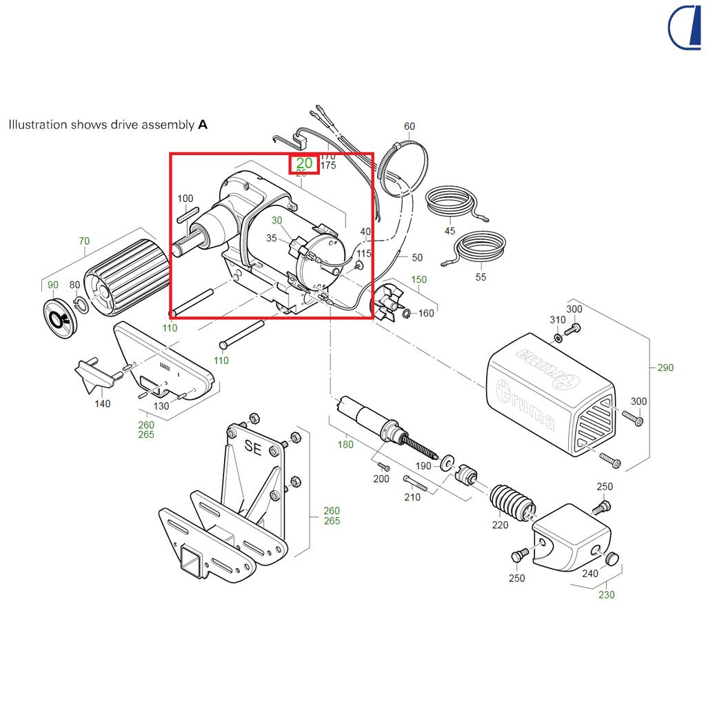 Di-Tec Motore e trasmissione per movimentatore caravan 4 ruote motrici