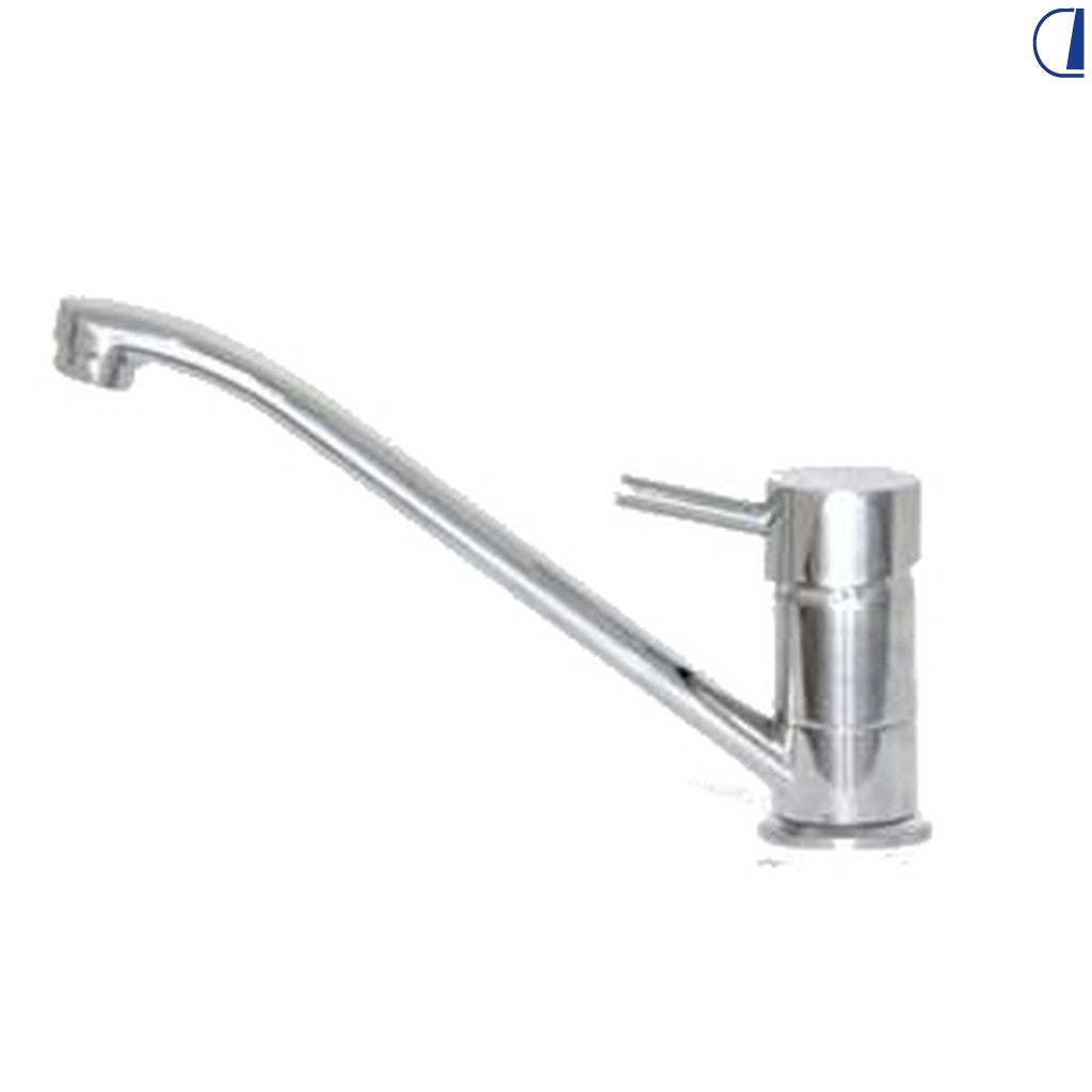 Di-Tec Miscelatore monoleva cromato canna 22 cm per camper