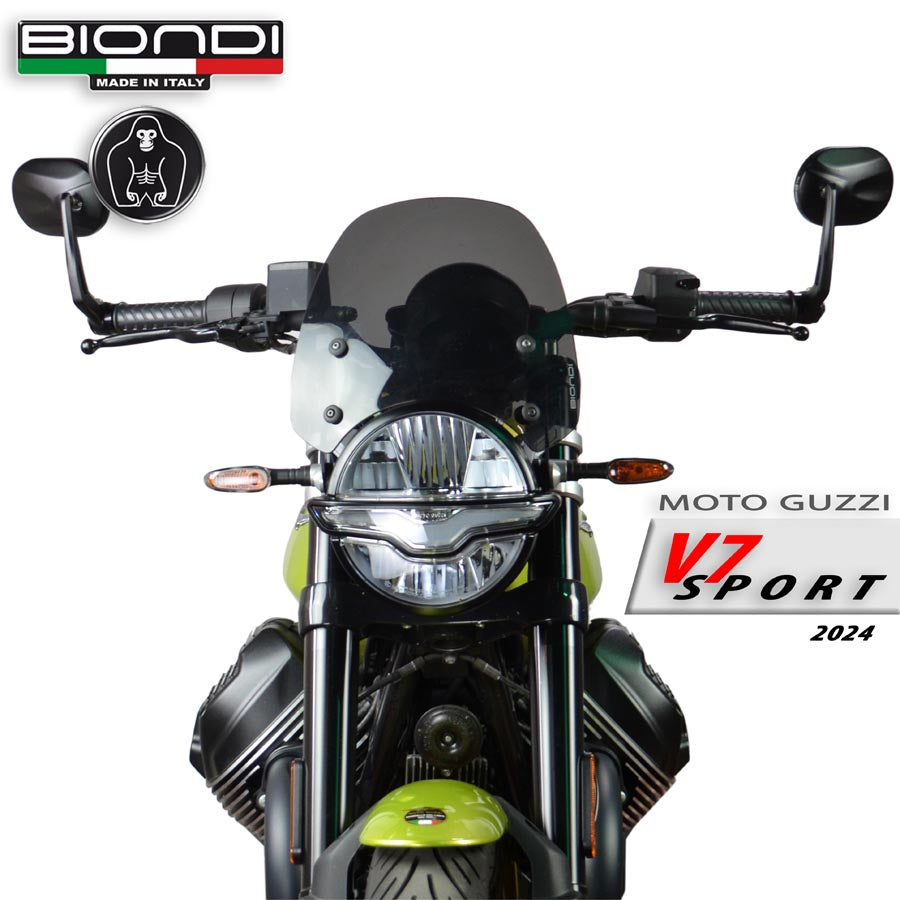 Biondi Cupolino Sport Fumè Scuro Moto Guzzi V7 III/IV, V7 Sport, V9 Bobber - MPN 8010386