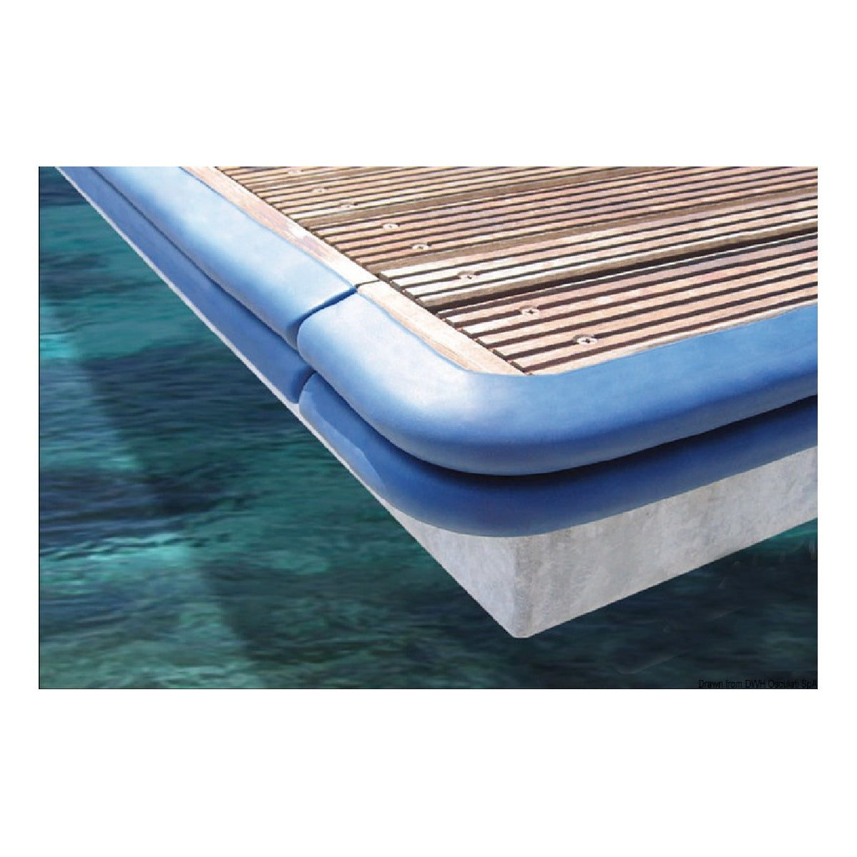 Protezione per pontile 760 mm blu
