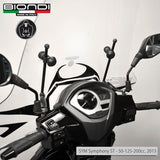 Biondi Parabrezza Z SYM Symphony ST 50/125/200 e Cup Little Club 2015-2020 con Attacchi
