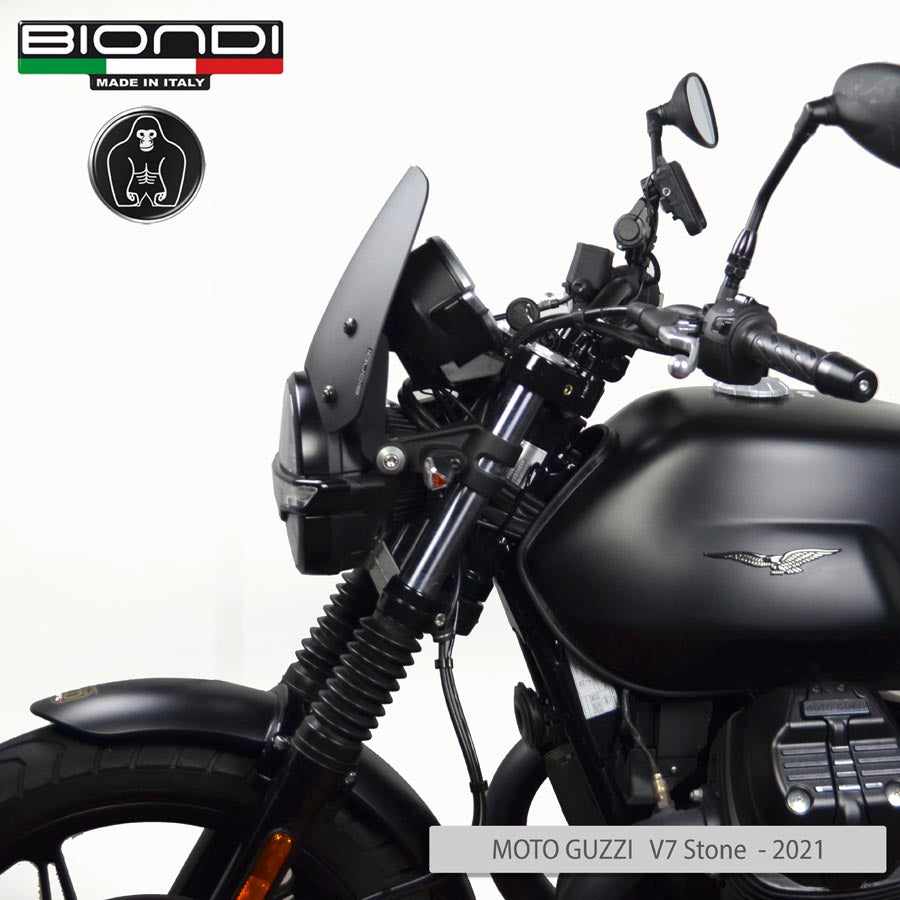 Biondi Cupolino Sport Nero Satinato Moto Guzzi V7 III/IV - V9 Bobber - V7 Sport