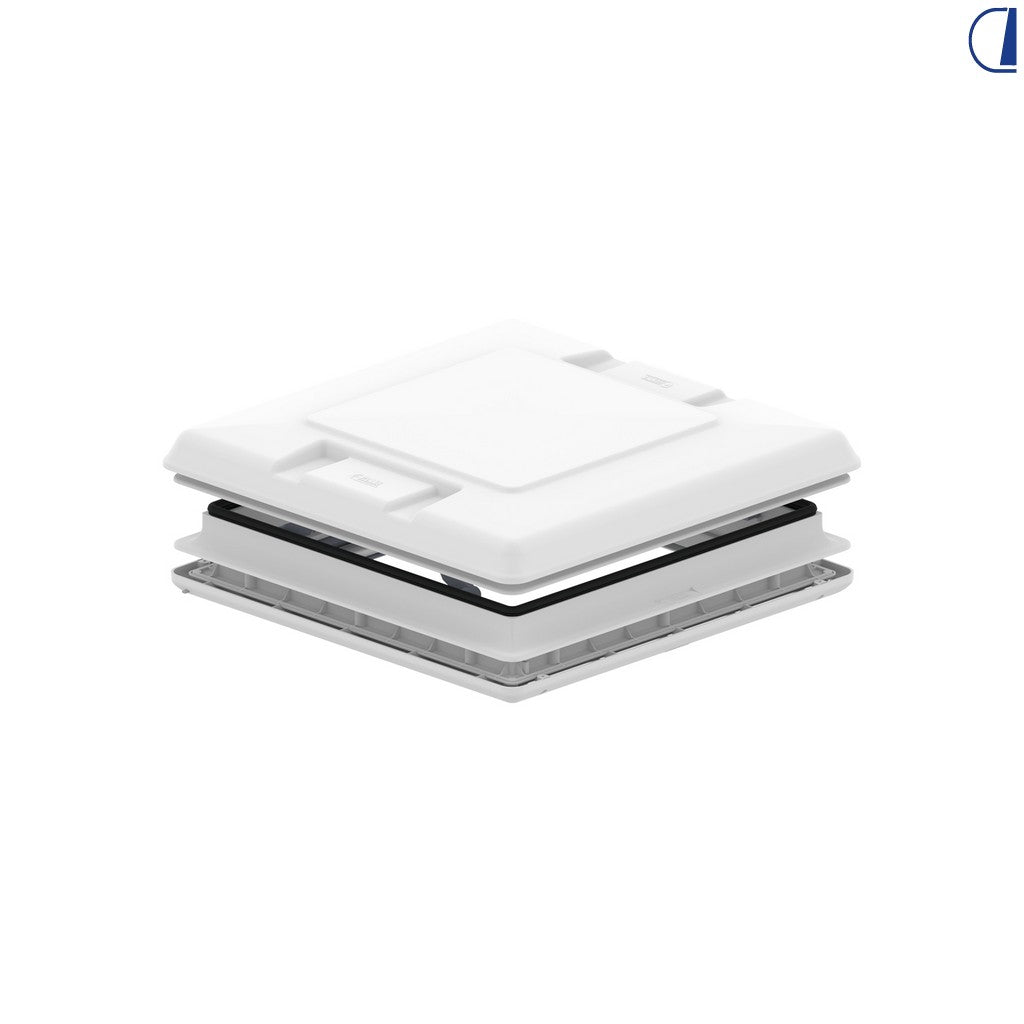 Fiamma Cupola tetto Vent 50 per camper, bianca, 57x57 cm