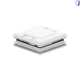 Fiamma Cupola tetto Vent 50 per camper, bianca, 57x57 cm