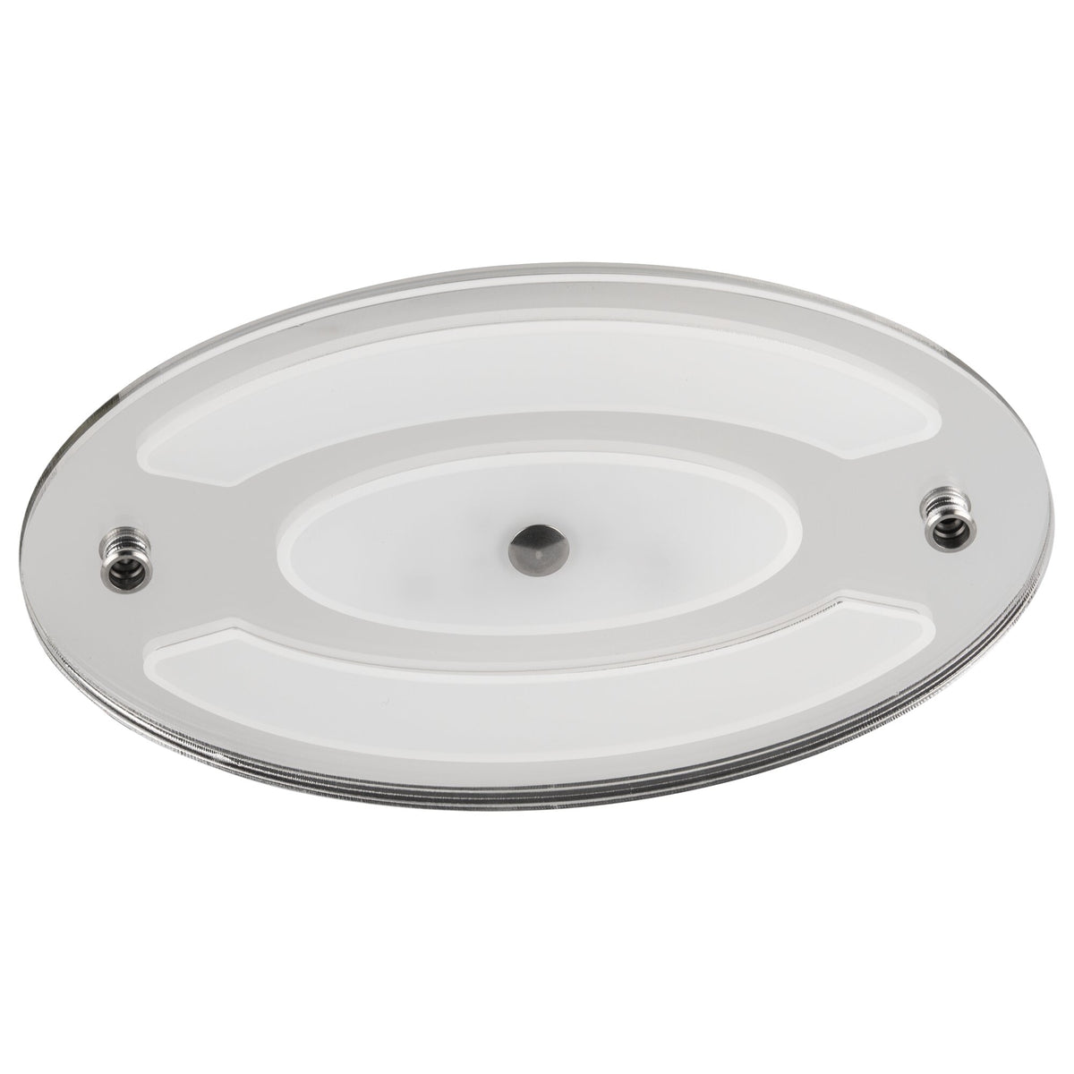 Plafoniera LED ovale da soffitto con luce notturna blu 6,3 W per camper