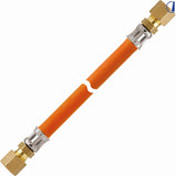GOK Tubo gas alta pressione 10 bar 800 mm Ø 8 mm raccordi RVS