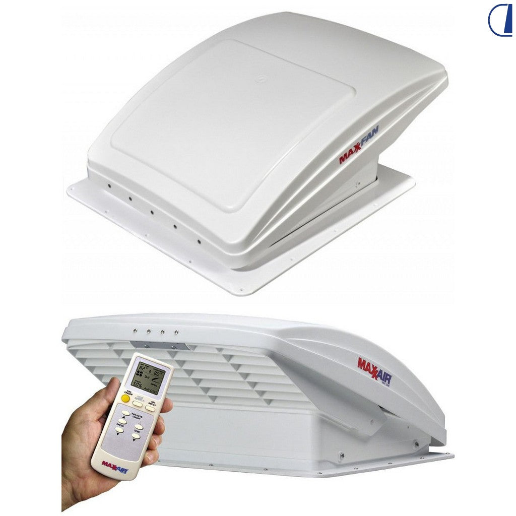 Maxxfan Deluxe Oblò con ventilatore per camper 12V bianco
