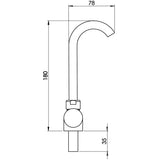 Trem Rubinetto mixer canna bassa
