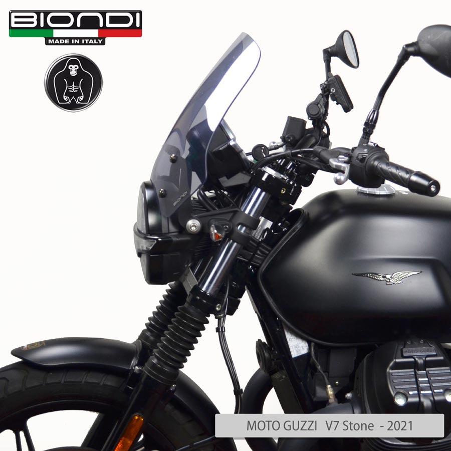 Biondi Cupolino Touring Fumè Chiaro Moto Guzzi V7 III/IV, V9 Bobber, V7 Sport