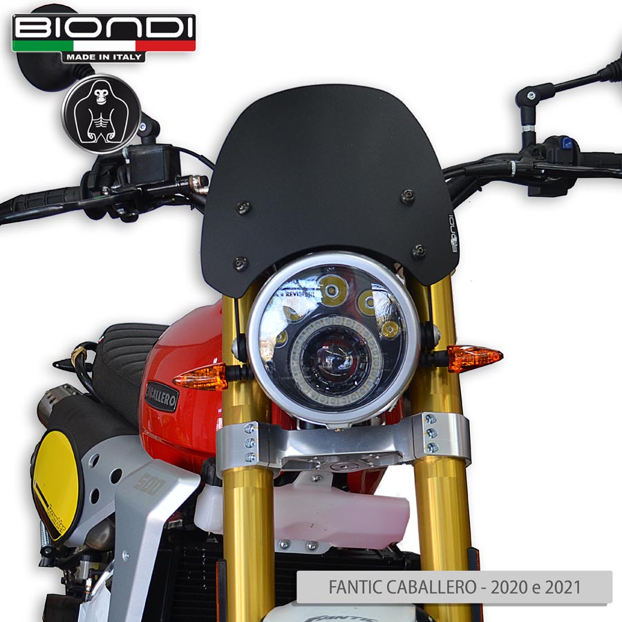 Biondi Cupolino Sport Nero Satinato Fantic Caballero 125/250/500 2020-2023