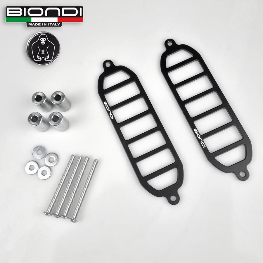 Biondi Griglie Alluminio Protezione Fari Antinebbia BMW R 1300 GS Adventure 2024 (Coppia)