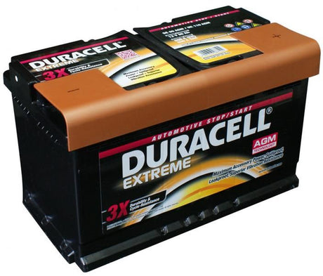 Duracell Extreme AGM 12V 80Ah 800A DX Autobatterie