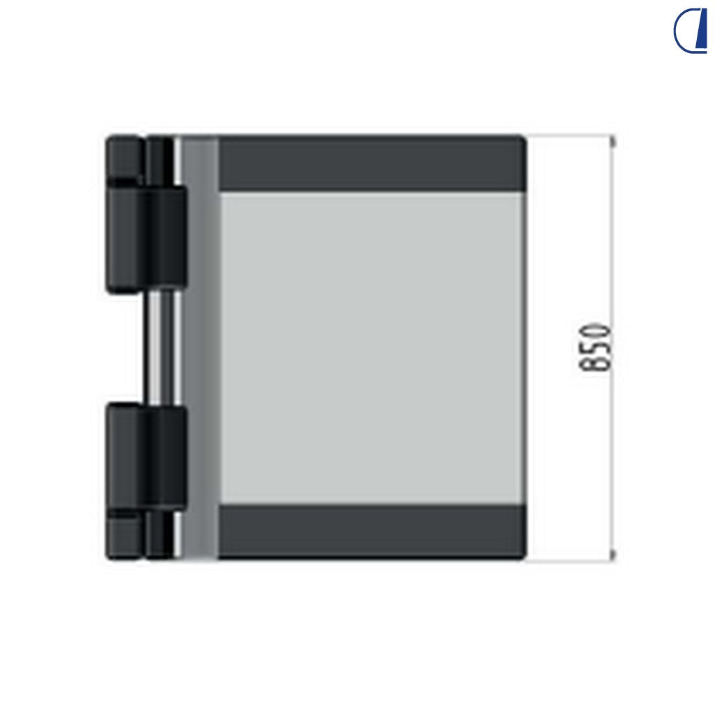 Di-Tec Kit cuscineria Smart-Seat con poggiatesta 690x650 mm tessuto nero melange