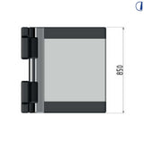 Di-Tec Kit cuscineria Smart-Seat con poggiatesta 690x650 mm tessuto nero melange