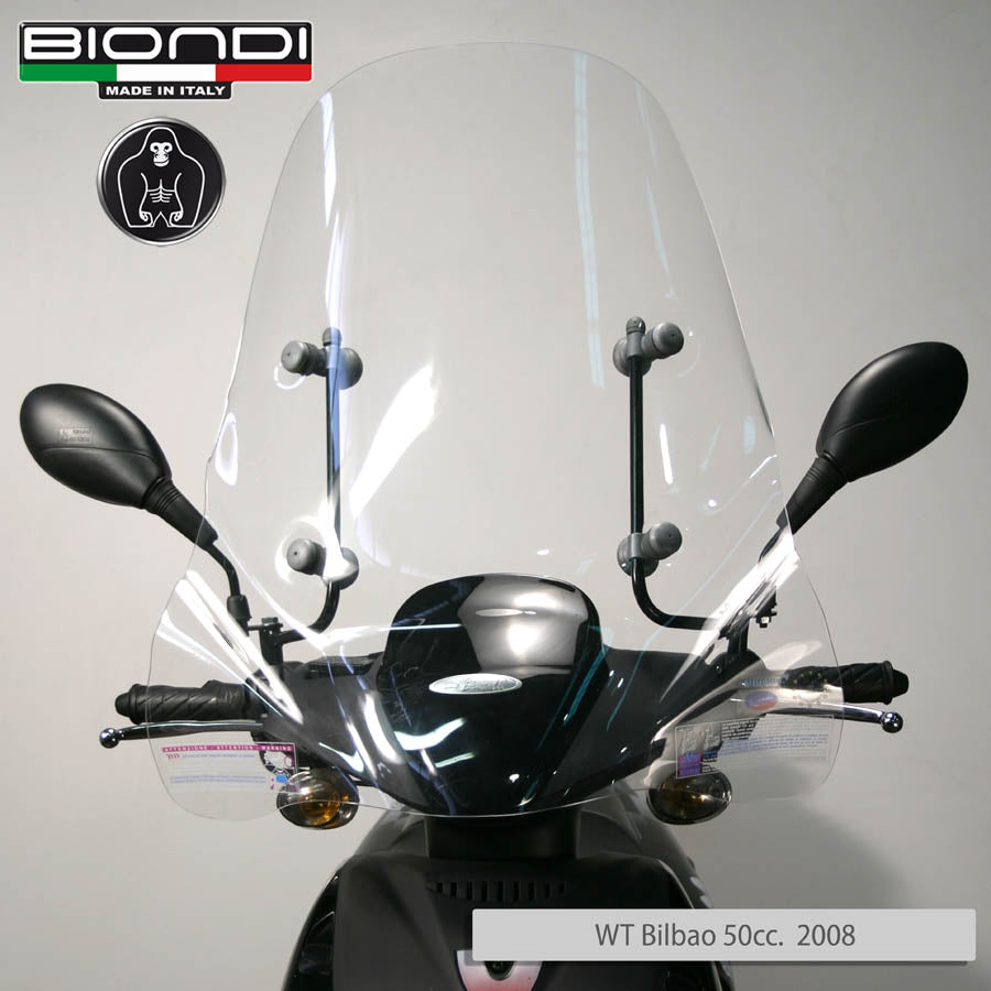 Biondi Parabrezza Pro DADO Motors DD 125 T18 2007 - Completo di Attacchi