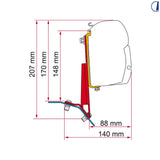 Fiamma Kit montaggio tendalino per Ford Custom (2012-2023) F45s F43Van F35Pro