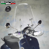 Biondi Parabrezza Club Piaggio Vespa GTS 250ie 2005-2012 con Attacchi