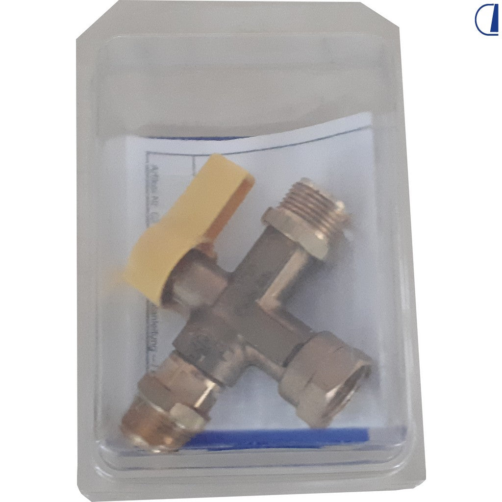 GOK Valvola gas manuale a T alta pressione M20x1,5 / F20x1,5