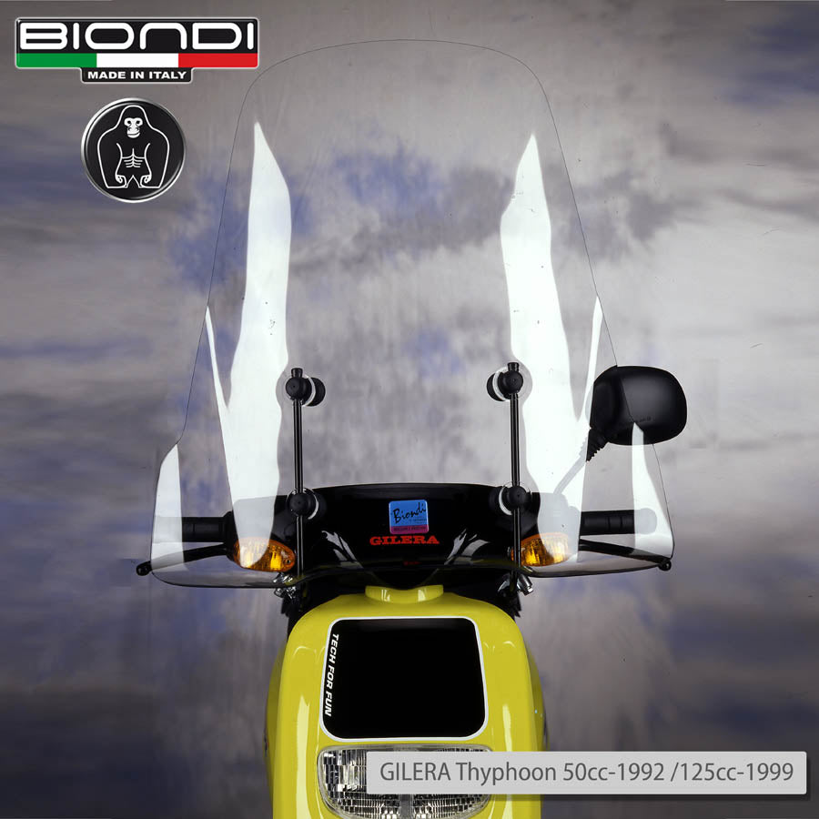 Biondi Windschutzscheiben-Halterungssatz für Gilera Storm, Typhoon und Piaggio NRG, NTT