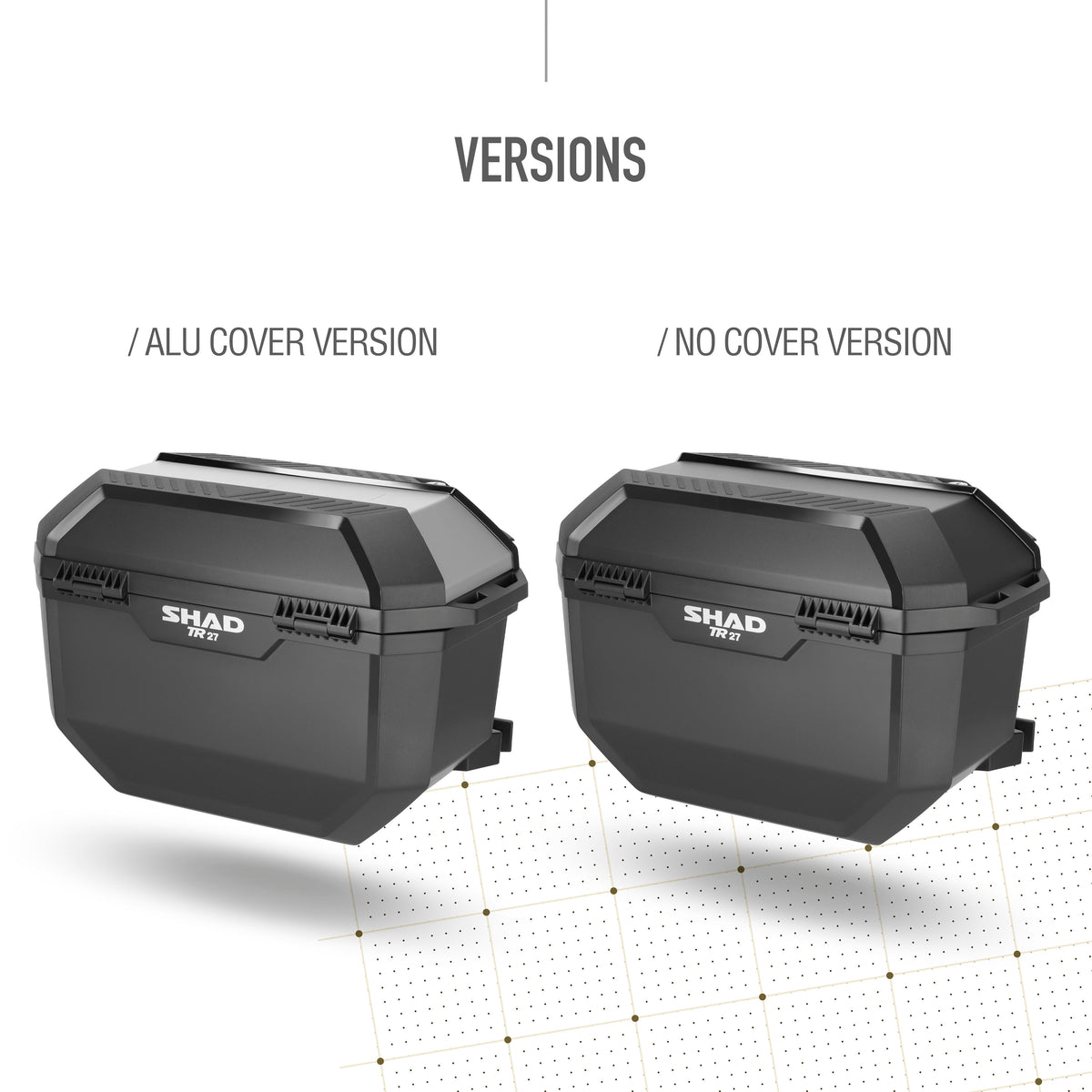 Shad Terra TR27 Aluminium-Koffer-Set für 3- und 4-Zylinder-Systeme