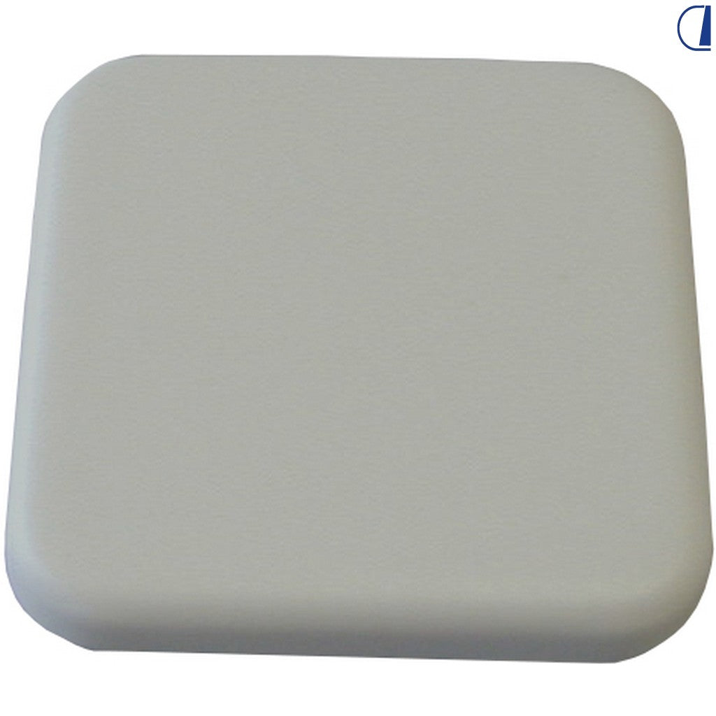 Tasto grigio chiaro per interruttore basculante quadrato