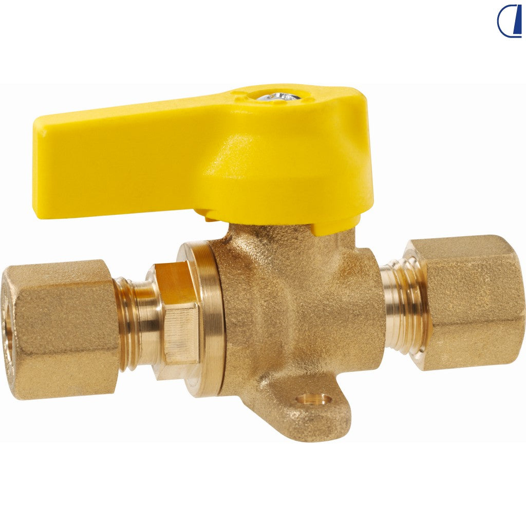 GOK Rubinetto a sfera RVS 8 per gas 5-20 bar con manico in plastica
