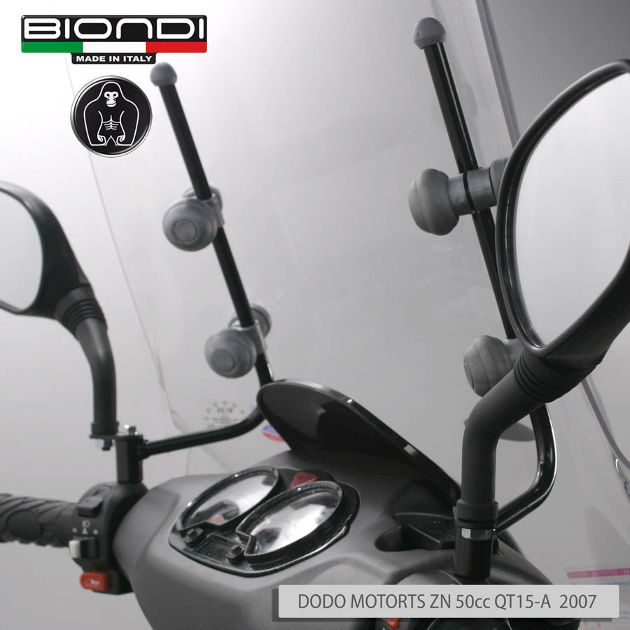 Biondi Parabrezza Pro Trasparente con Attacchi SELFAIP Triciclo Elettrico