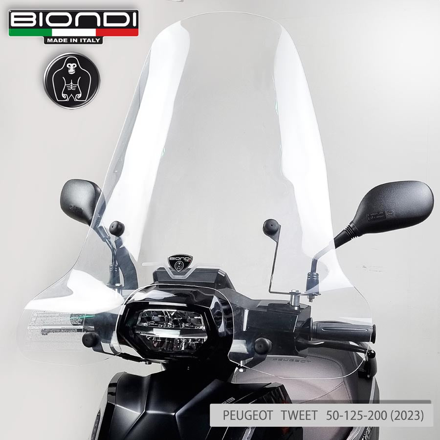 Biondi Parabrezza Linea Z Trasparente Peugeot Tweet 50/125/150/200 cc