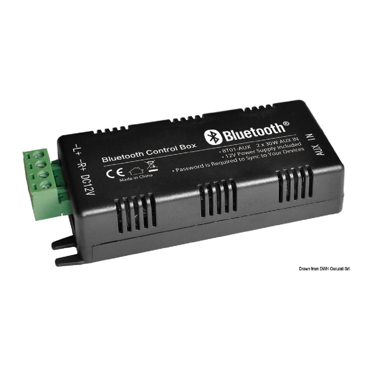 Osculati Amplificatore Bluetooth 2 Canali 12V 2x30W per Imbarcazioni
