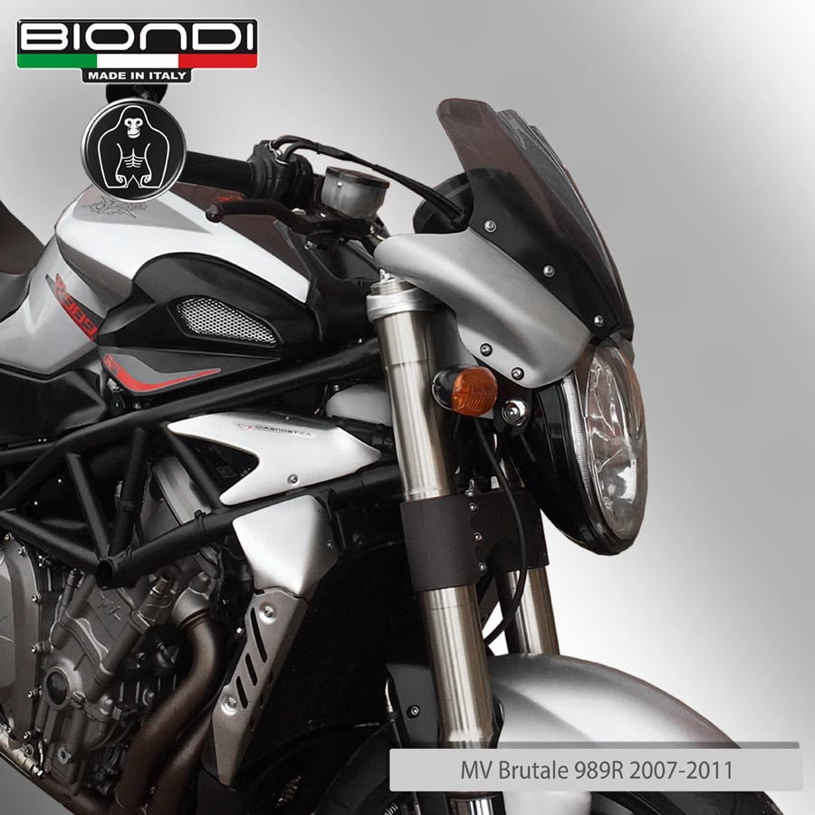 Biondi Metal Dark Cupolino Alluminio Anodizzato Grezzo con Attacco Standard