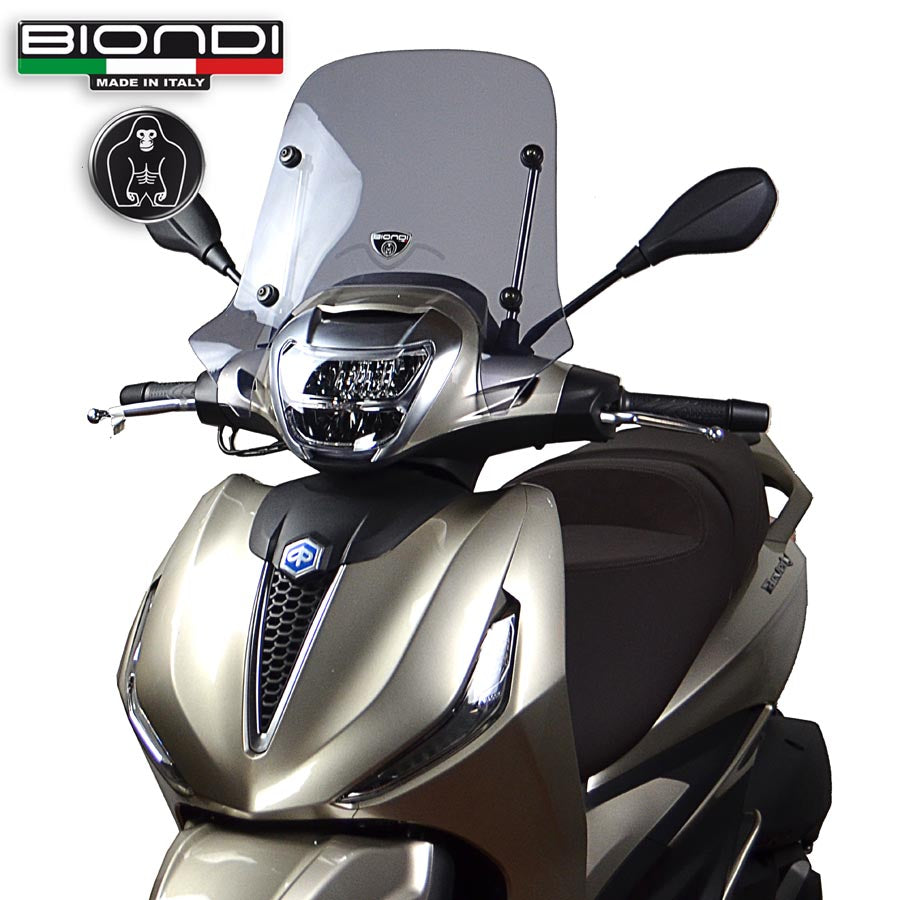 Biondi Cupolino Little Fumé Chiaro con Attacchi Piaggio Beverly 400 HPE 2021-2024
