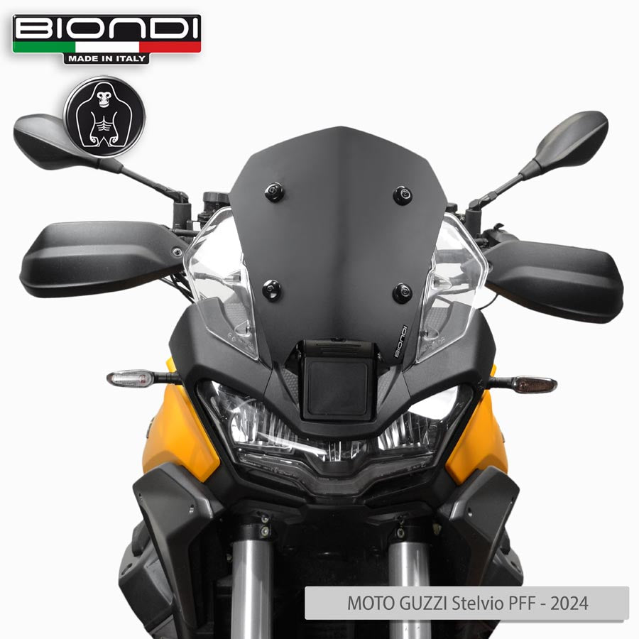 Biondi Cupolino Sport Nero Satinato Moto Guzzi V100 Stelvio PFF 2024+