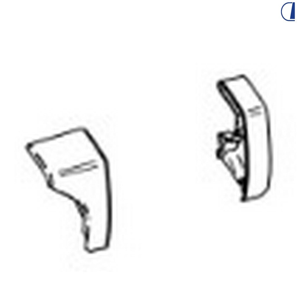 Thule Set tappi finali copertura frontale TO 6200 anodizzati (sx e dx)